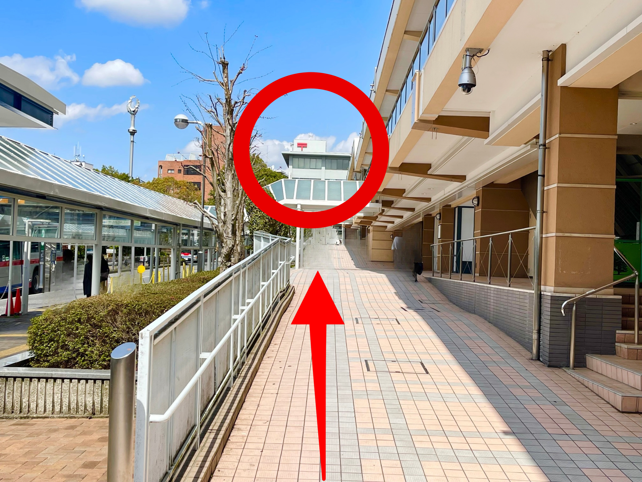 青葉台駅からの道順 ステップ4:青葉台郵便局を確認